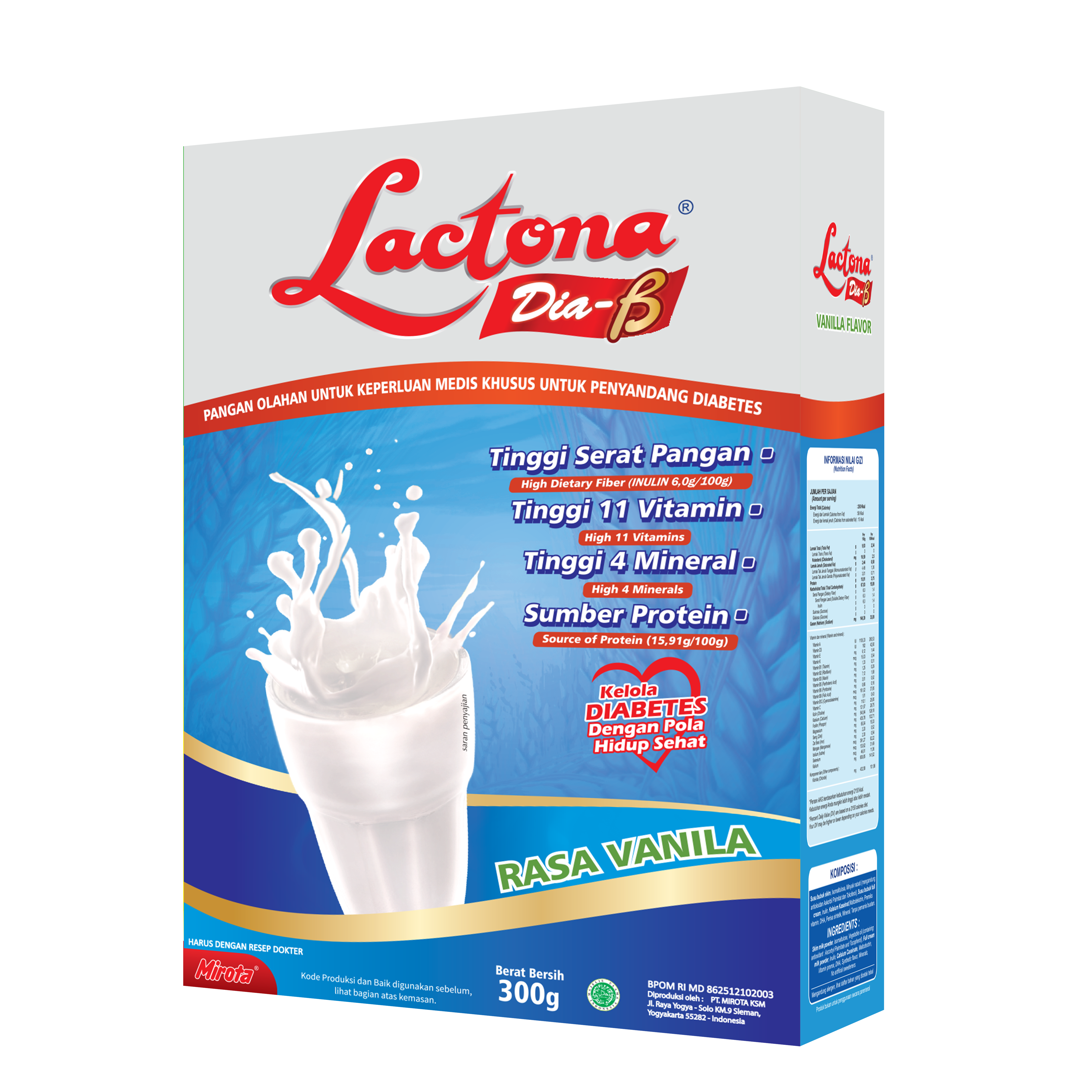 Lactona Diabe, susu untuk penyandang diabetes